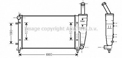 AVA QUALITY COOLING fta2290 -  Радиатор, охлаждение двигателя